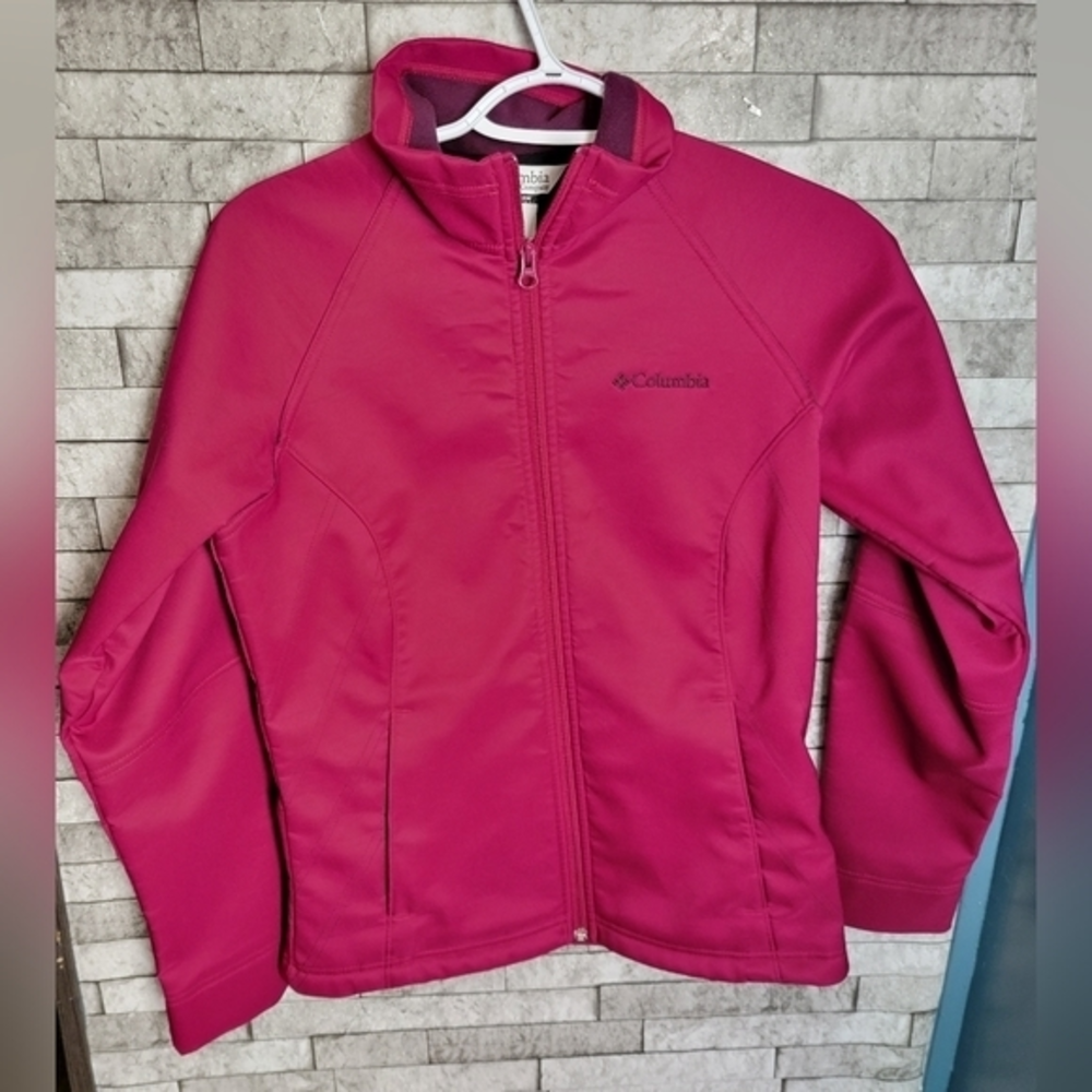 Columbia zip up women's Jacket‎ size small Maroonish